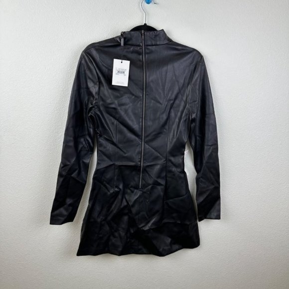 Bardot Harley PU Dress in Black - Picture 8 of 8